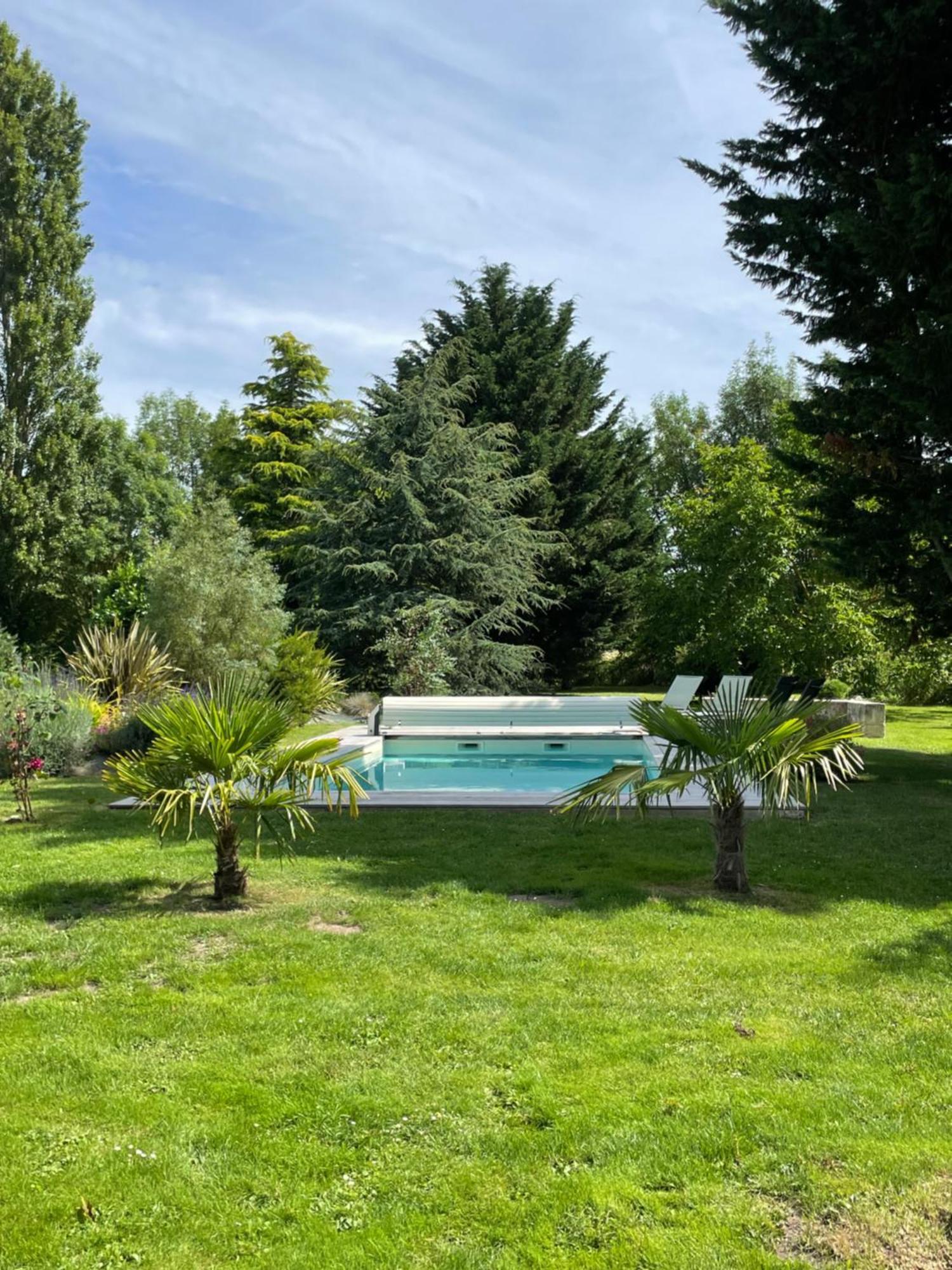 Chambres D Hotes Avec Piscine Et Spa La Foliere Saumur Villebernier Exterior photo